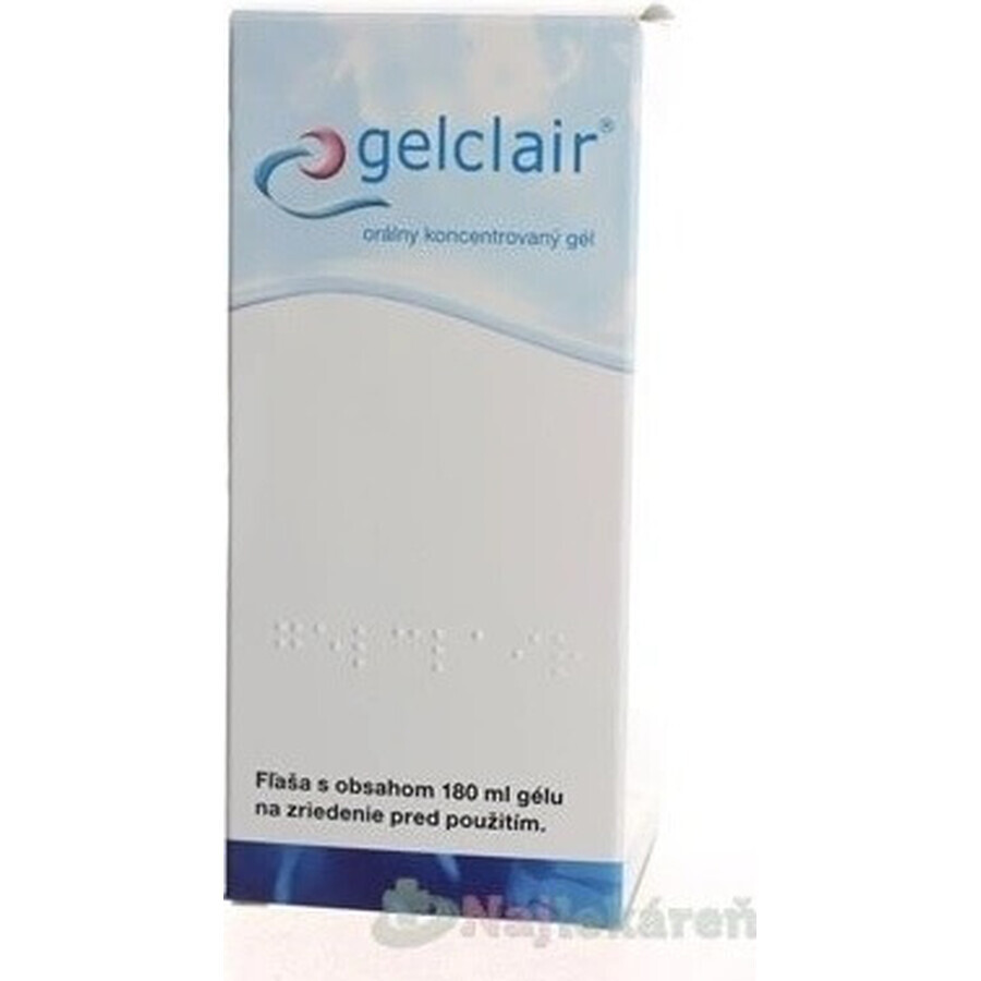 GELCLAIR GEL ZUR BESEITIGUNG VON GURGELN 1×180 ml, Nahrungsergänzungsmittel