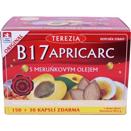 TEREZIA B17 APRICARC mit Aprikosenöl 1×180 cps, Nahrungsergänzungsmittel