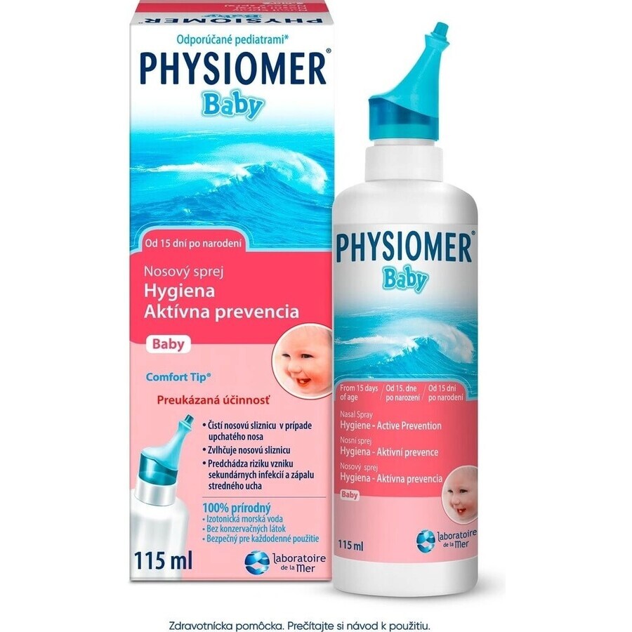 PHYSIOMER Baby isotonisch 1×115 ml, isotonisch, mit Meerwasser