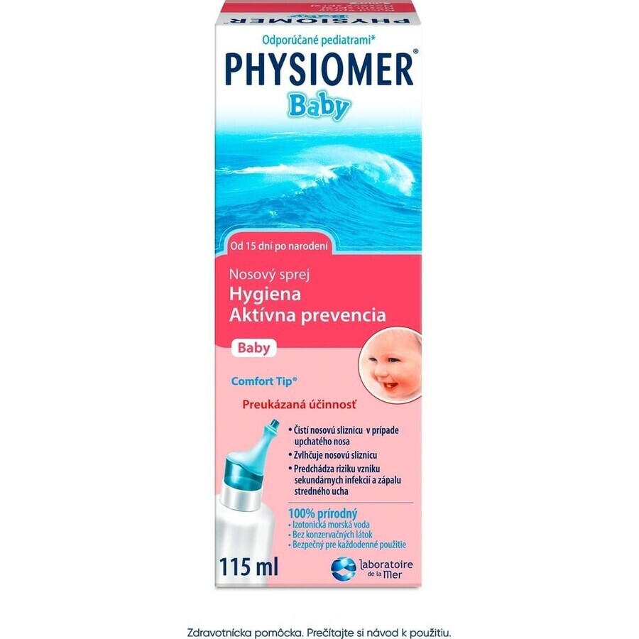 PHYSIOMER Baby isotonisch 1×115 ml, isotonisch, mit Meerwasser