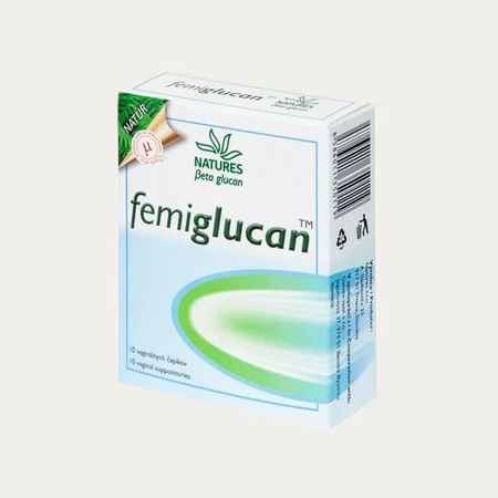 NATURES Femiglucan 1×10 pezzi, supposte vaginali