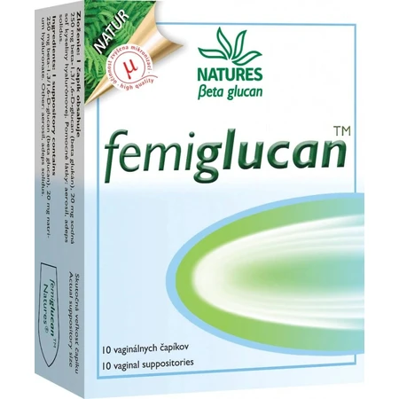 NATURES Femiglucan 1×10 pezzi, supposte vaginali