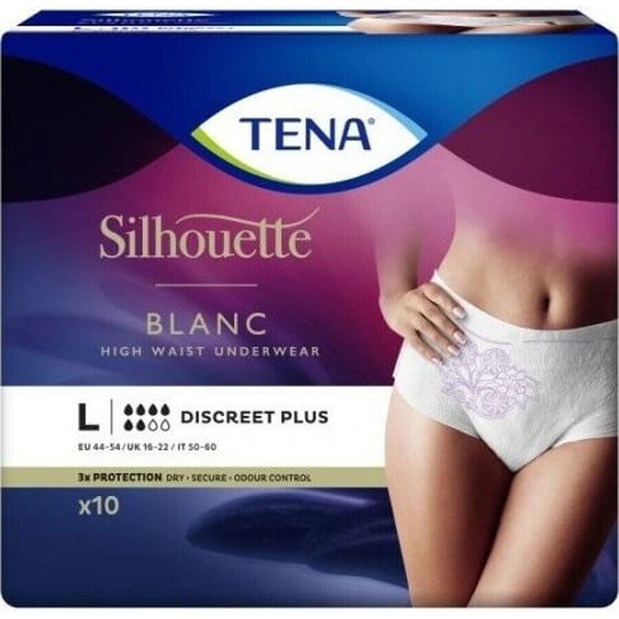 TENA Silhouette Normal L 1×10 pezzi, slip per incontinenza