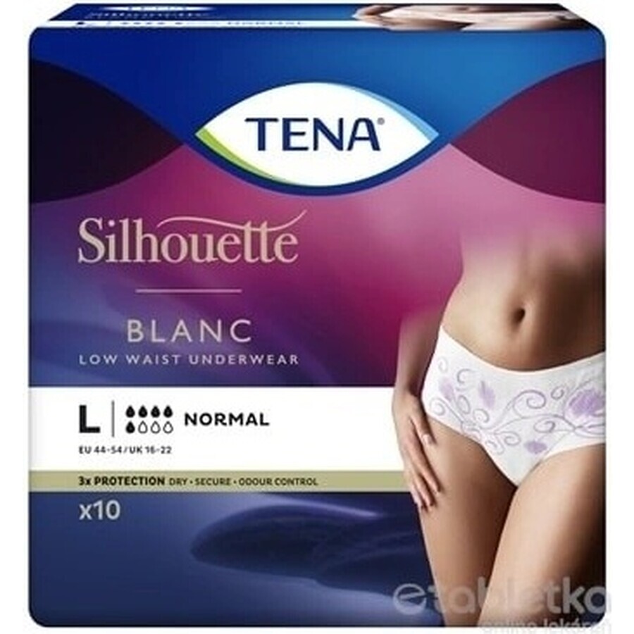 TENA Silhouette Normal L 1×10 pezzi, slip per incontinenza