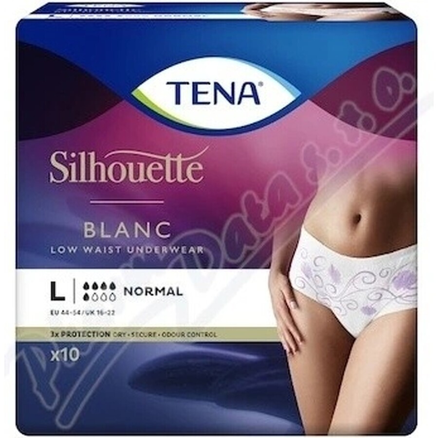 TENA Silhouette Normal L 1×10 pezzi, slip per incontinenza