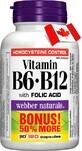 WEBBER NATURALS Vitamin B6+B12+F Fols&#228;ure 1&#215;120 cps, Nahrungserg&#228;nzungsmittel