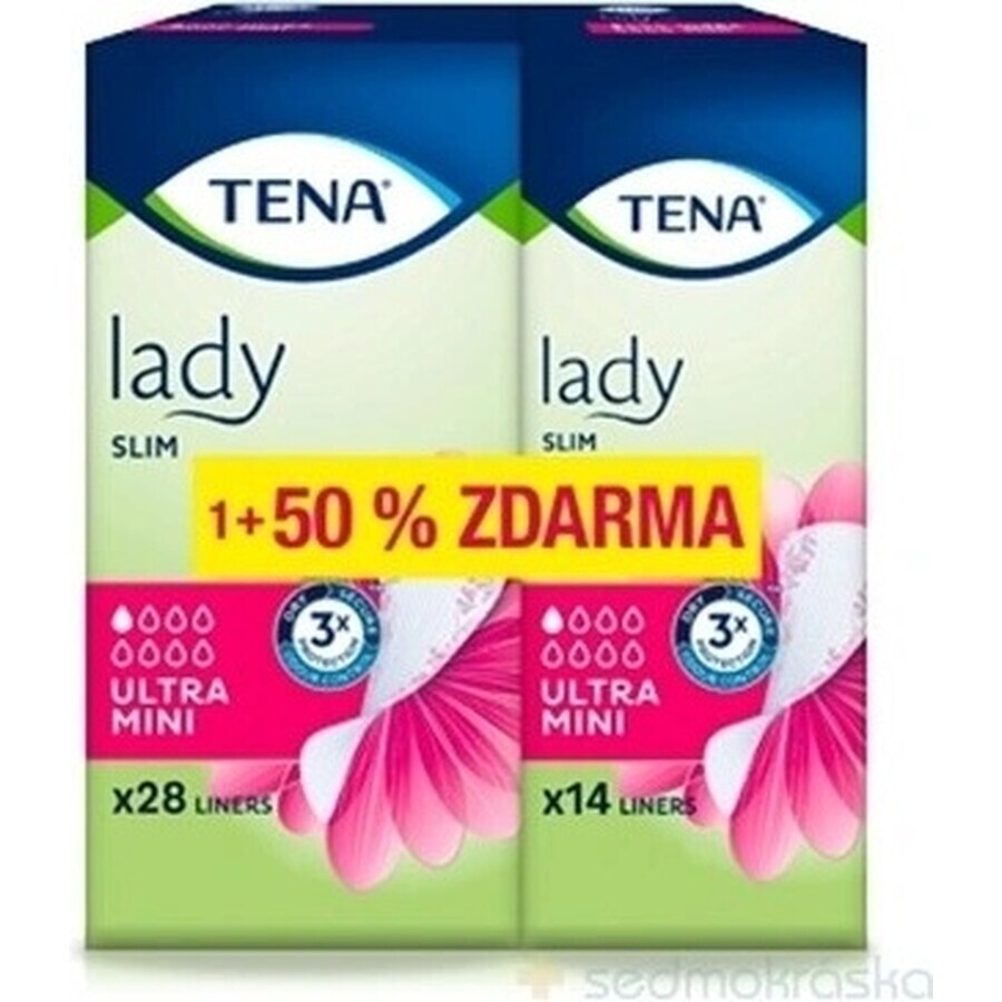 TENA Lady Slim Ultra Mini 1×42 buc, șervețele sanitare pentru incontinență