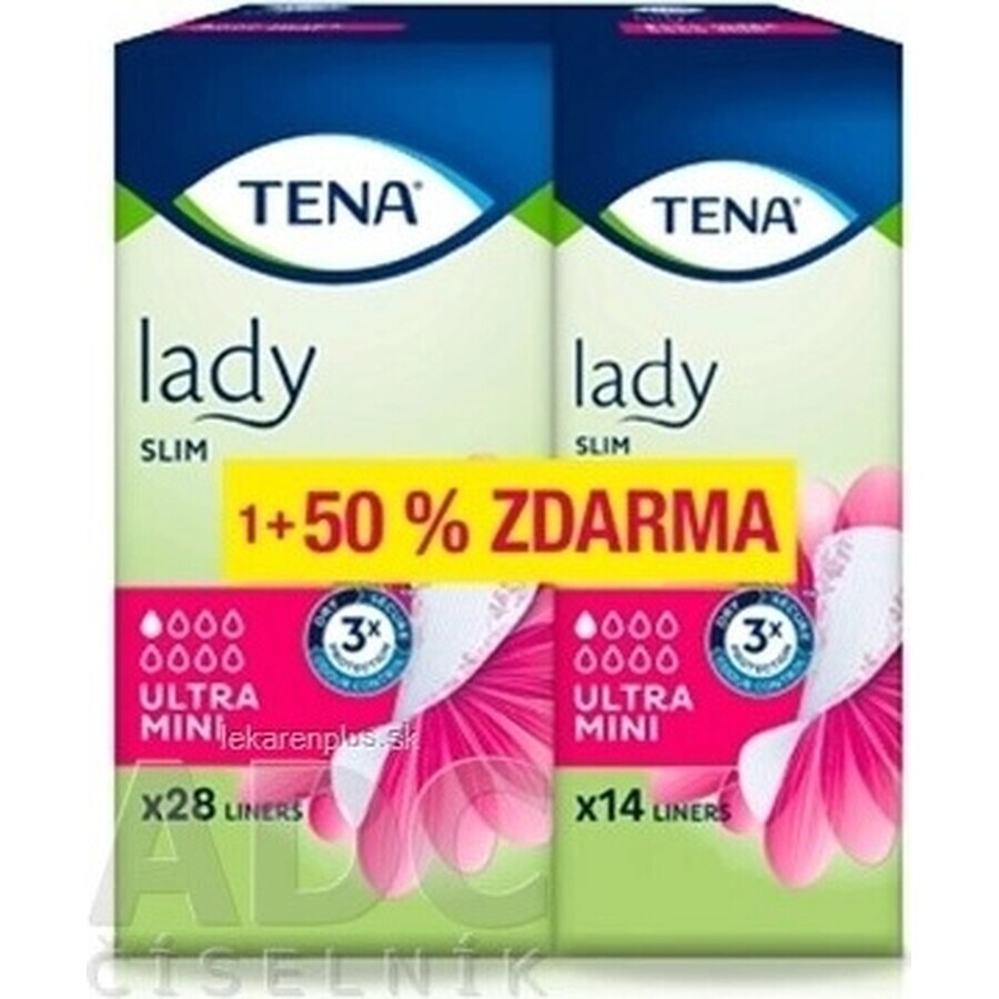 TENA Lady Slim Ultra Mini 1×42 buc, șervețele sanitare pentru incontinență