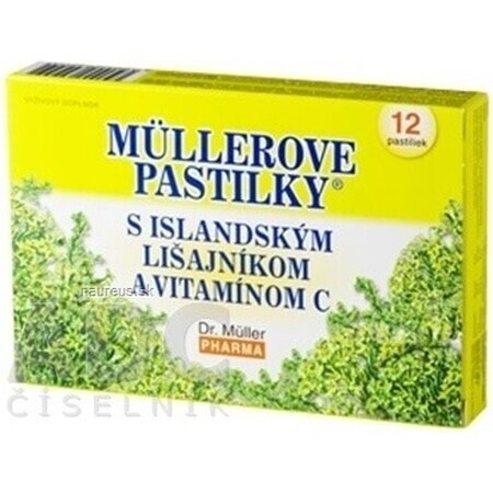 PASTIGLIE DELL'ISOLA DI MÜLLER. LICHENE E VIT. C 1×12 pz, per espettorazione