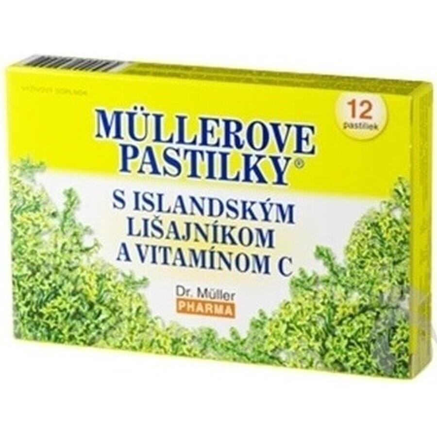 PASTIGLIE DELL'ISOLA DI MÜLLER. LICHENE E VIT. C 1×12 pz, per espettorazione