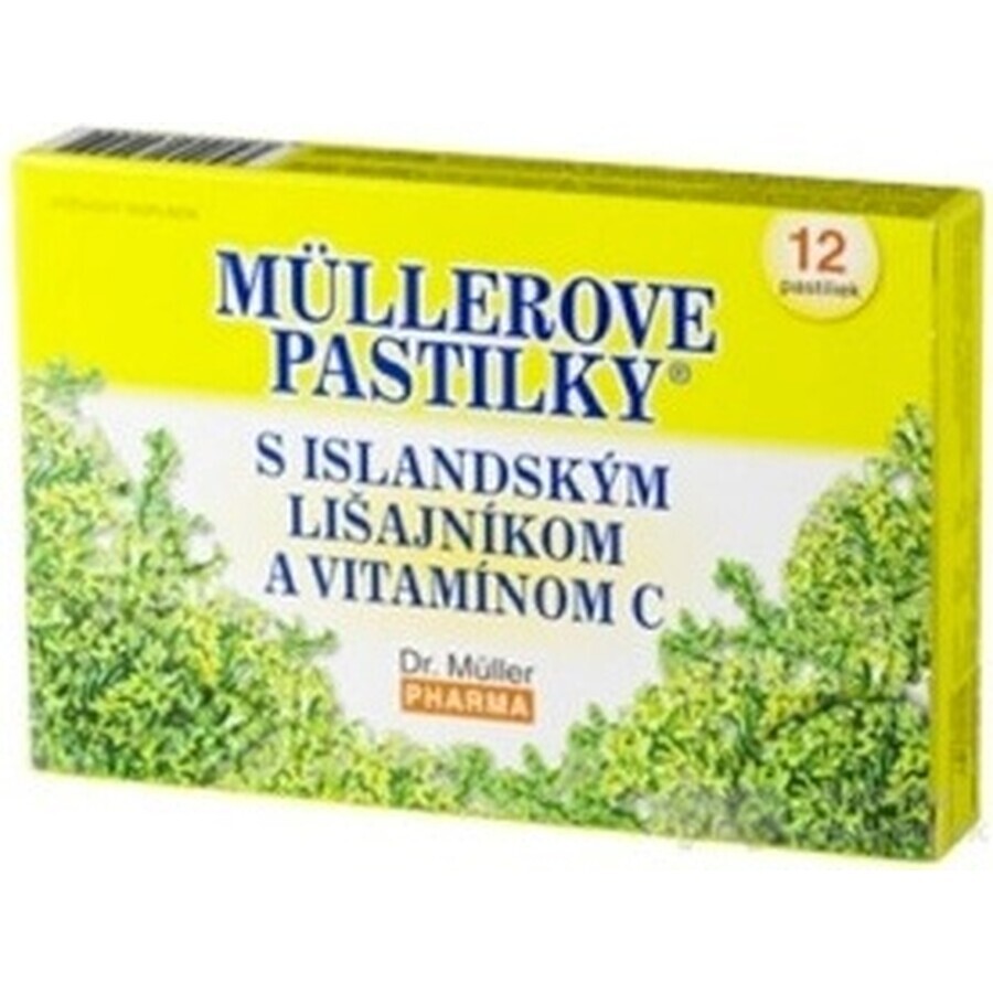 PASTIGLIE DELL'ISOLA DI MÜLLER. LICHENE E VIT. C 1×12 pz, per espettorazione