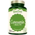 GreenFood Nutrition Curcumin + Vit D3 60cps 1×60 cps