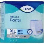 TENA PANTS PLUS EXTRA LARGE 1×12 stuks, absorberende elastische onderbroek, absorptie 1440 ml, heupomvang 120-160 cm