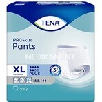 TENA PANTS PLUS EXTRA LARGE 1×12 stuks, absorberende elastische onderbroek, absorptie 1440 ml, heupomvang 120-160 cm