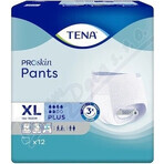 TENA PANTS PLUS EXTRA LARGE 1×12 stuks, absorberende elastische onderbroek, absorptie 1440 ml, heupomvang 120-160 cm