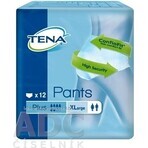 TENA PANTS PLUS EXTRA LARGE 1×12 stuks, absorberende elastische onderbroek, absorptie 1440 ml, heupomvang 120-160 cm