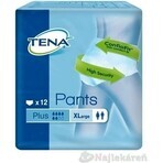 TENA PANTS PLUS EXTRA LARGE 1×12 stuks, absorberende elastische onderbroek, absorptie 1440 ml, heupomvang 120-160 cm