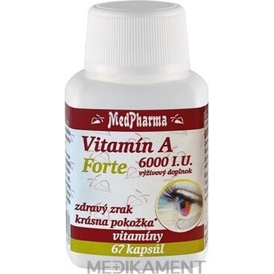 MedPharma Vitamin A 6000 IU Forte 1×67 cps, food supplement