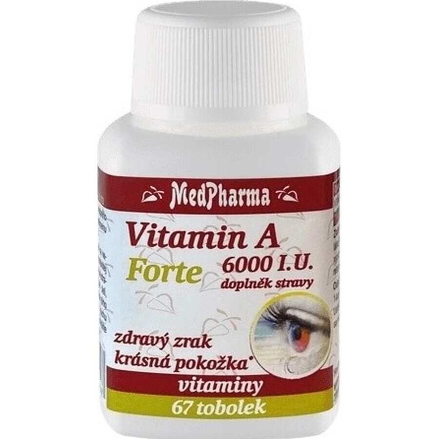 MedPharma Vitamin A 6000 IU Forte 1×67 cps, food supplement