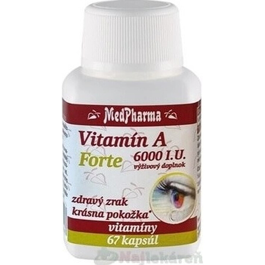 MedPharma Vitamin A 6000 IU Forte 1×67 cps, food supplement