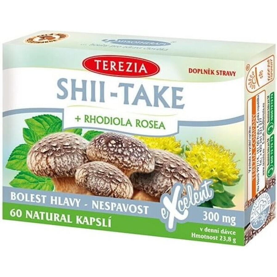 TEA THEREZIA SHII-TAKE + RHODIOLA ROSEA 1×60 cps, food supplement