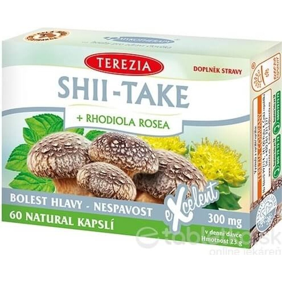 TEA THEREZIA SHII-TAKE + RHODIOLA ROSEA 1×60 cps, food supplement