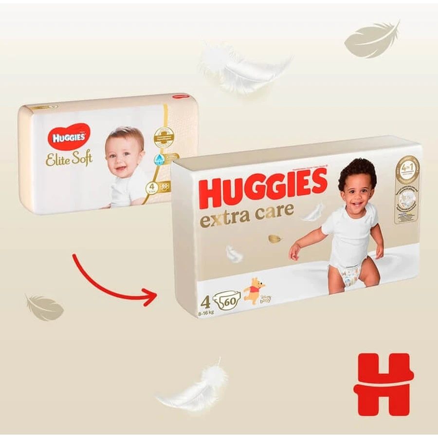 HUGGIES Elite Soft 4 Pieluszki 33 sztuki 1×1 sztuka: ceny i cechy