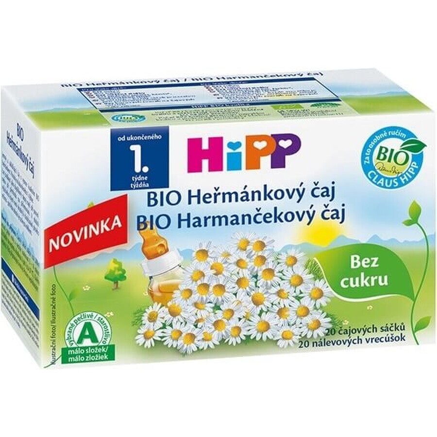 HiPP Camomilla biologica 20×1,5 g, camomilla