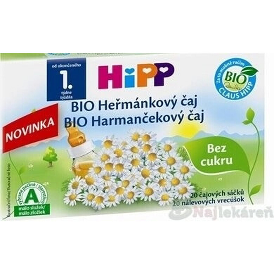 HiPP Camomilla biologica 20×1,5 g, camomilla