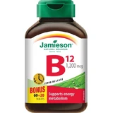JAMIESON VITAMIN B12 VITAMIN B12 METHYLCOBALAMIN 1200 μg 1×80 tbl, langsame Freisetzung
