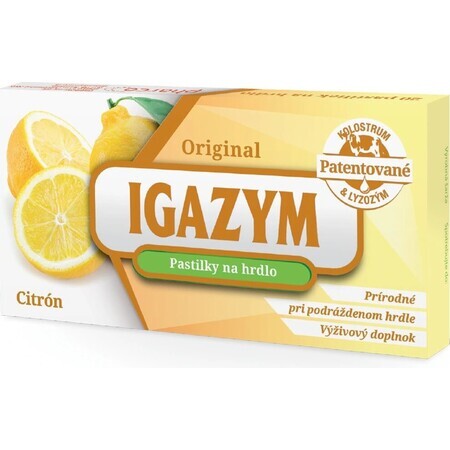 IGAZYM 1×20 Stück, Zitrone Lutschtabletten