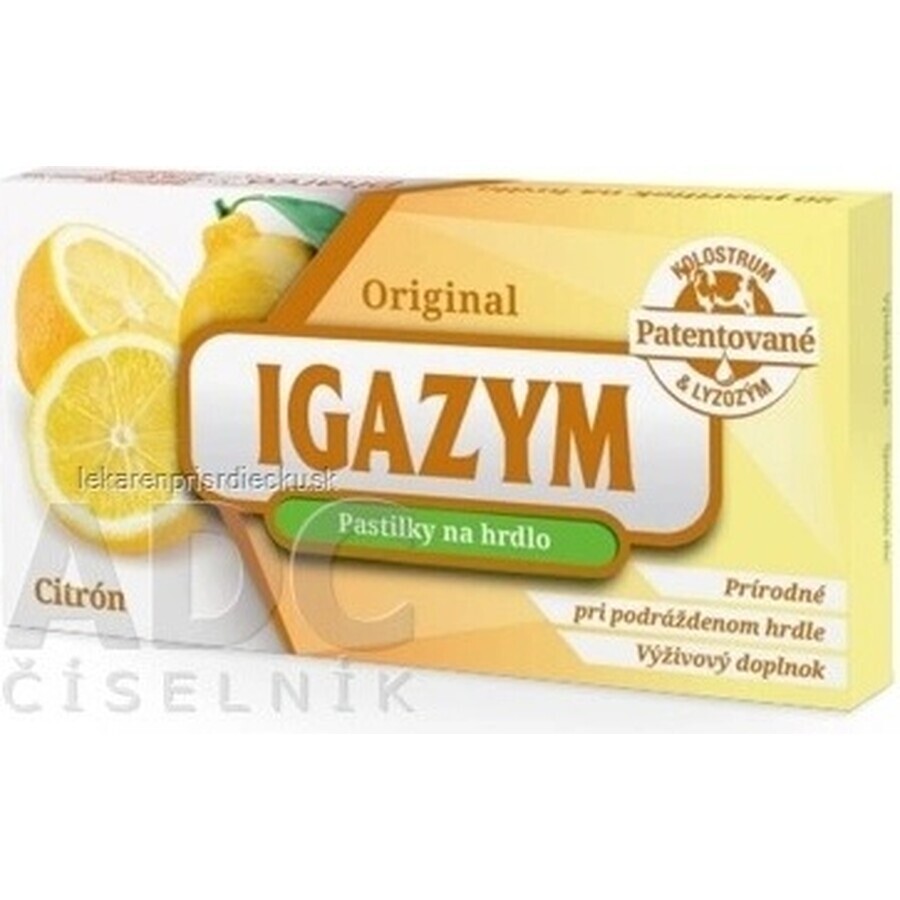 IGAZYM 1×20 Stück, Zitrone Lutschtabletten