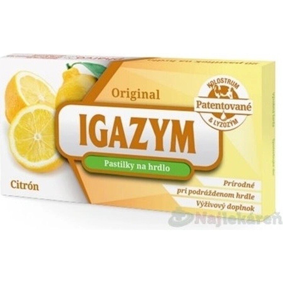 IGAZYM 1×20 Stück, Zitrone Lutschtabletten