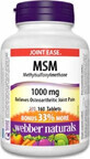 WEBBER NATURALS MSM 1000 mg BONUS 1&#215;160 tbl, Nahrungserg&#228;nzungsmittel