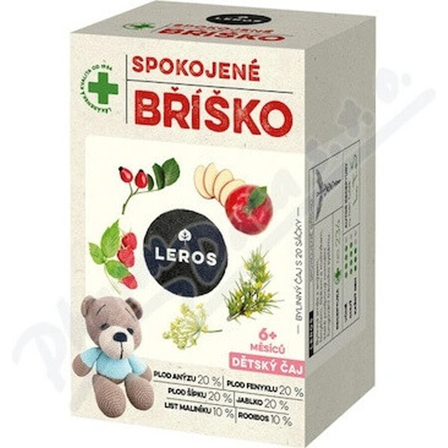 Té infantil LEROS SOOTHY BELLY 20×2 g, té de hierbas para la barriguita de los niños