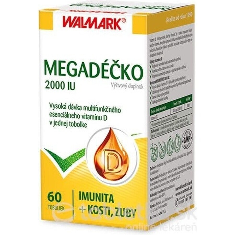 WALMARK Megadose 2000 UI 1×60 cps, vitamina D