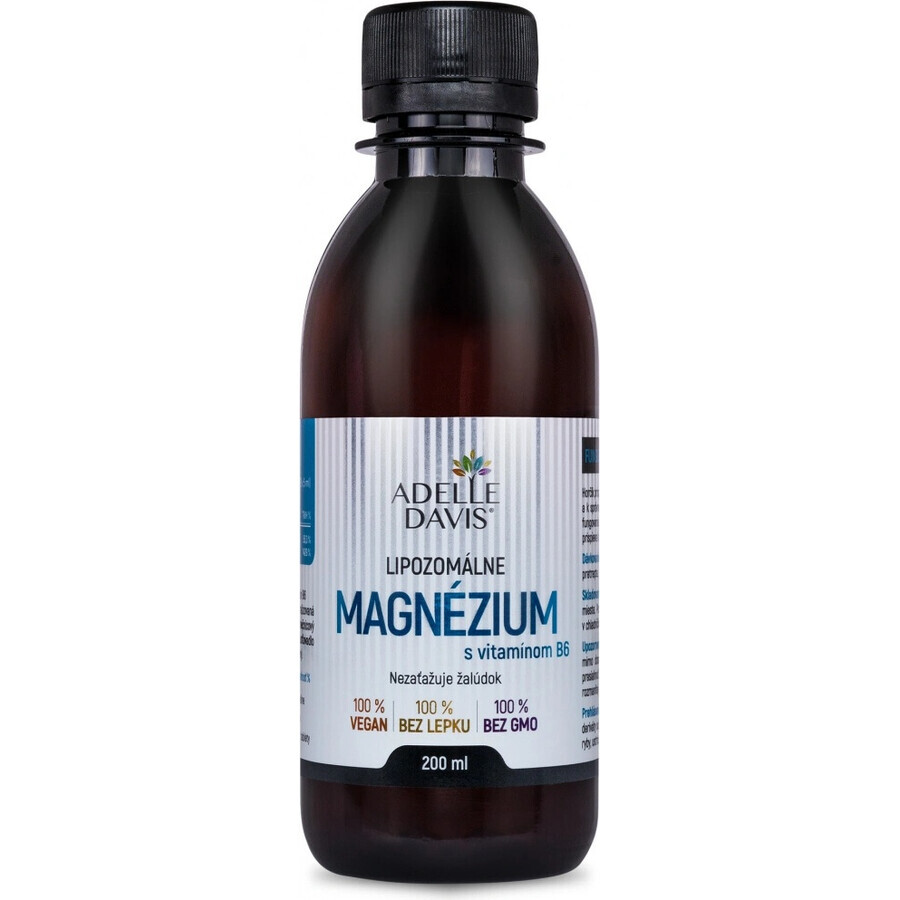 Adelle Davis magnésium liposomal avec vitamine B6 1×200 ml, magnésium