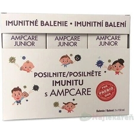 AMPCARE JUNIOR IMUNITY PAQUETE 3×150 ml, jarabe