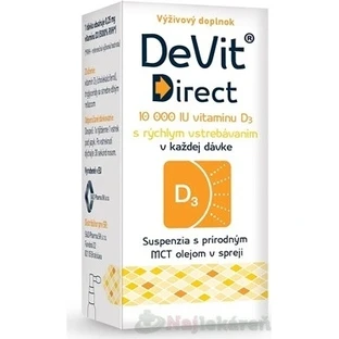 DeVit Direct 10 000 UI 1×6 ml, complemento alimenticio