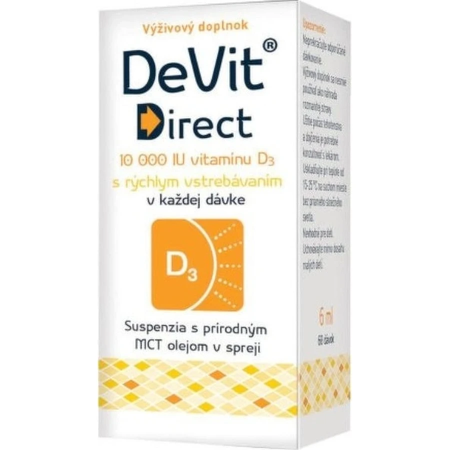 DeVit Direct 10 000 UI 1×6 ml, complemento alimenticio