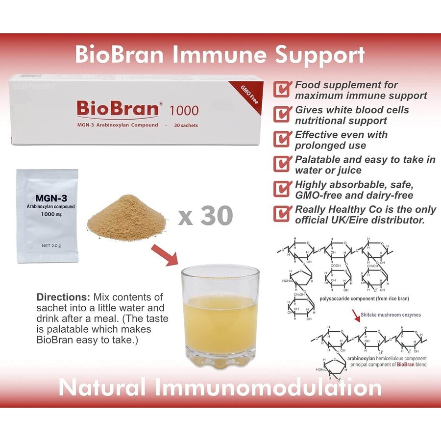 BioBran 1000, 30 bustine, Daiwa Pharmaceutical