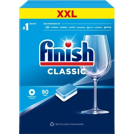 Finish-Tabs Classic Regular 1×90 Stück, Spülmaschinen-Tabs