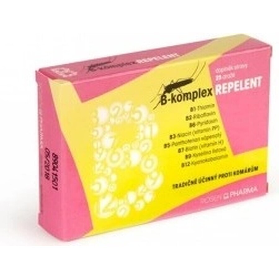 ROSEN PHARMA B-KOMPLEX B-KOMPLEX REPELLENT 1×25 tbl, répulsif en comprimés