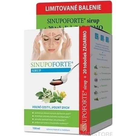 SINUPO FORTE Limitierte Packung 1×1 Set, Sirup und Kapseln