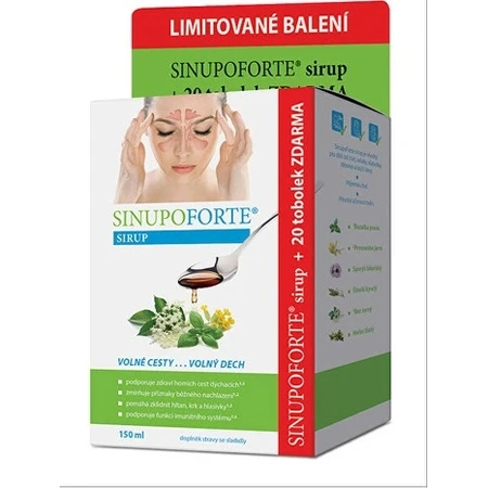 SINUPO FORTE Limitierte Packung 1×1 Set, Sirup und Kapseln