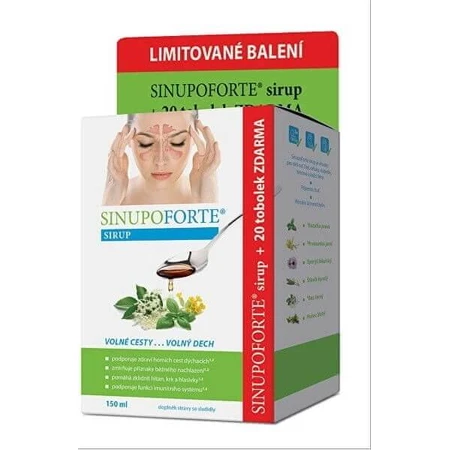 SINUPO FORTE Limitierte Packung 1×1 Set, Sirup und Kapseln