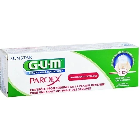 GUM gel dentar PAROEX (CHX 0,12%) 1×75 ml, gel
