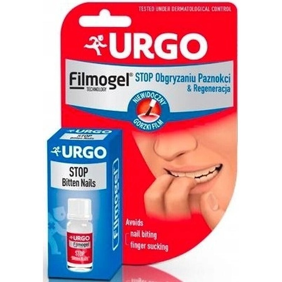 URGO FILMOGEL STOP NAIL BITING 1×9 ml, smalto amaro contro il morso delle unghie