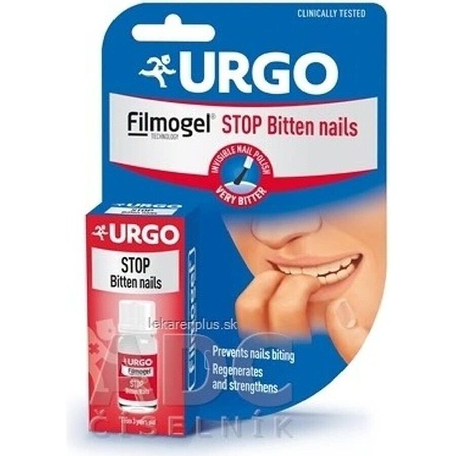 URGO FILMOGEL STOP NAIL BITING 1×9 ml, smalto amaro contro il morso delle unghie