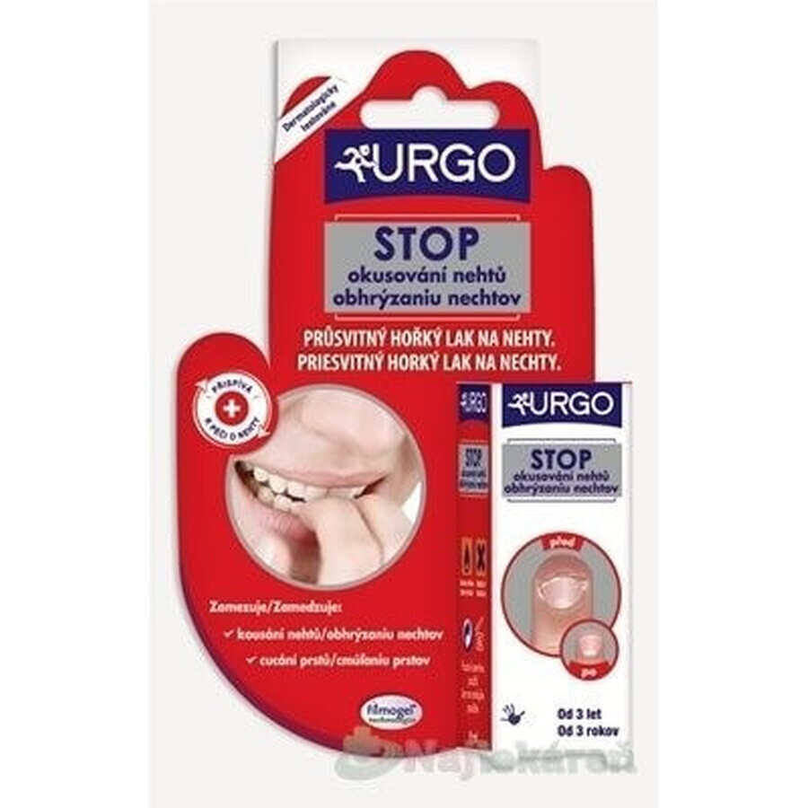 URGO FILMOGEL STOP NAIL BITING 1×9 ml, smalto amaro contro il morso delle unghie